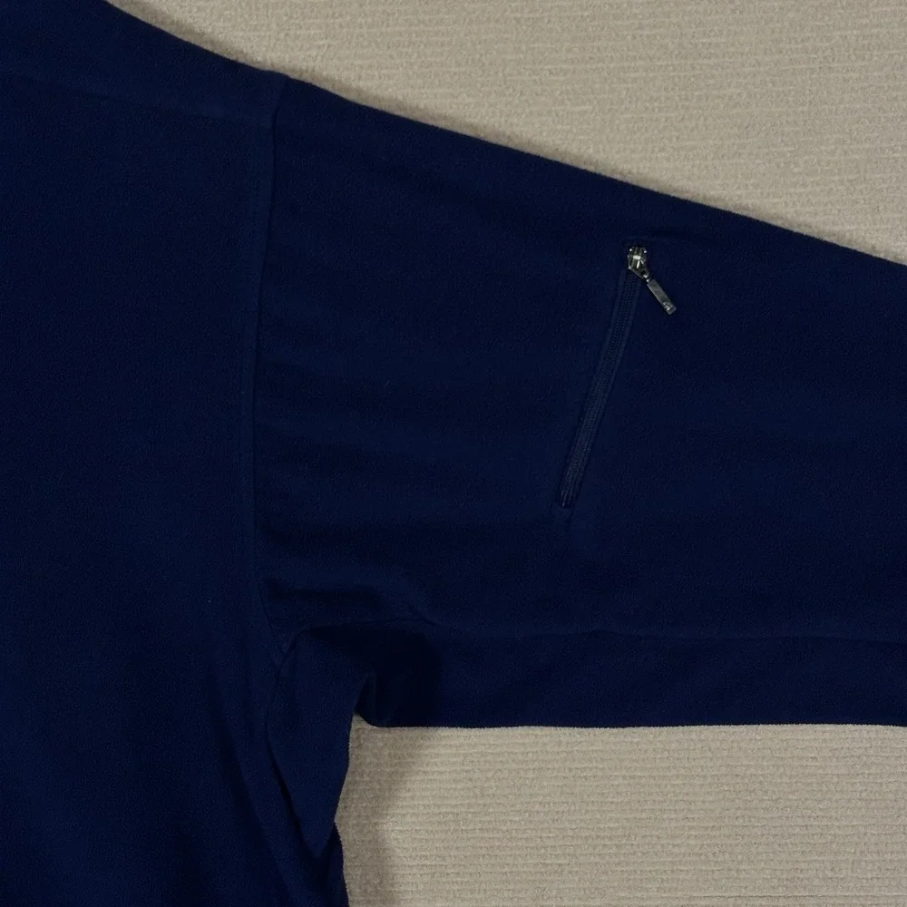 The North Face Fleece Pullover XL Navy Blue Crewneck Sleeve Pocket Lightweight